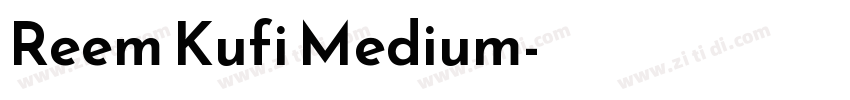 Reem Kufi Medium字体转换